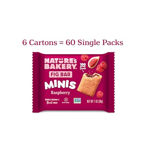 Soft-baked Raspberry Fig Bar Minis texture ready for a bite