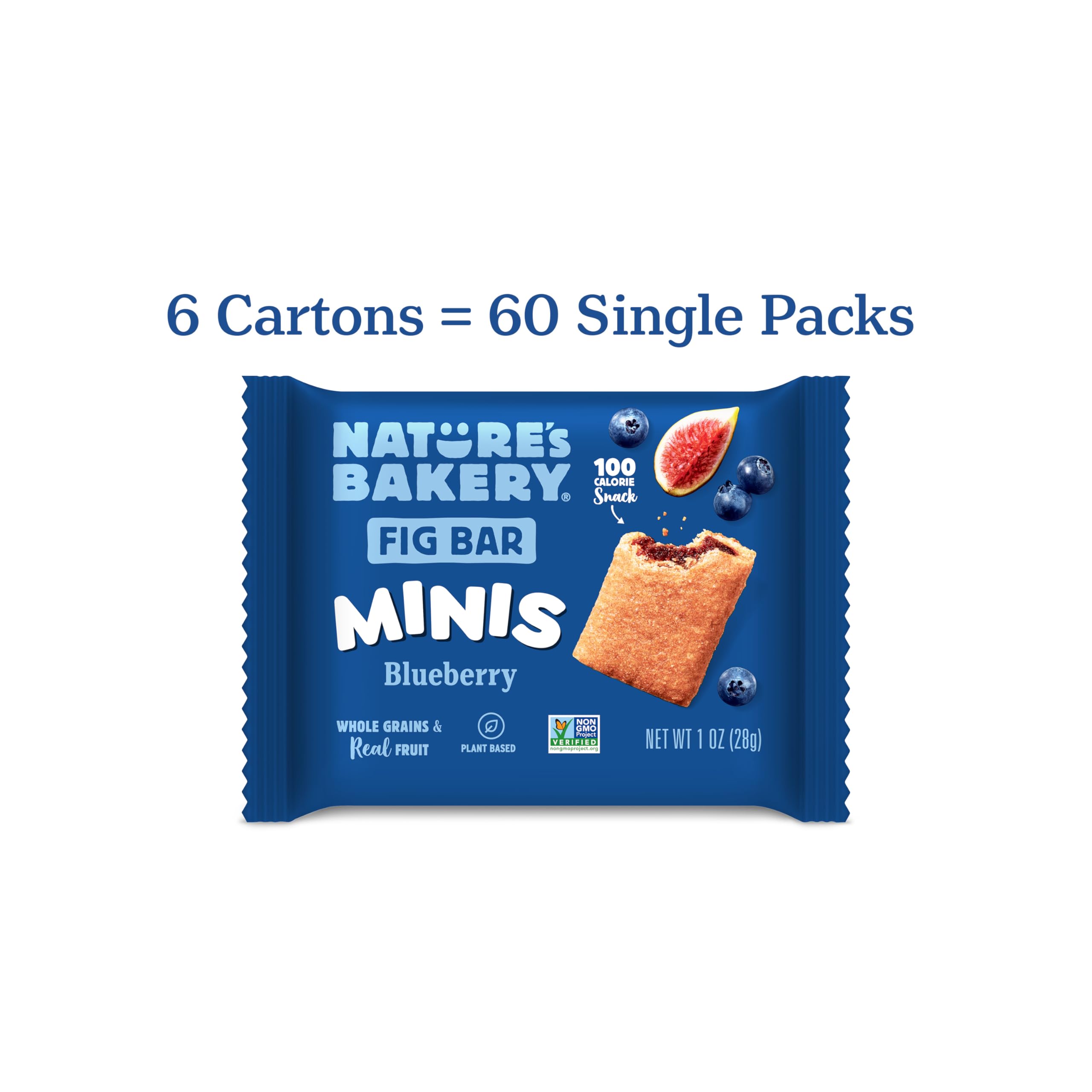Nature's Bakery Fig Bar Minis Whole Grain provides a hearty, satisfying snack.