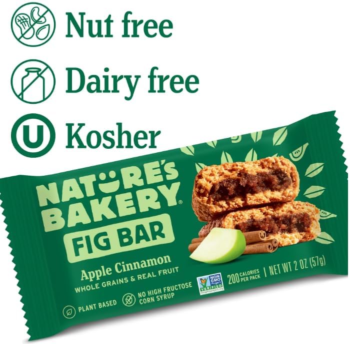 Nature's Bakery Blueberry fig bars with soft-baked texture.