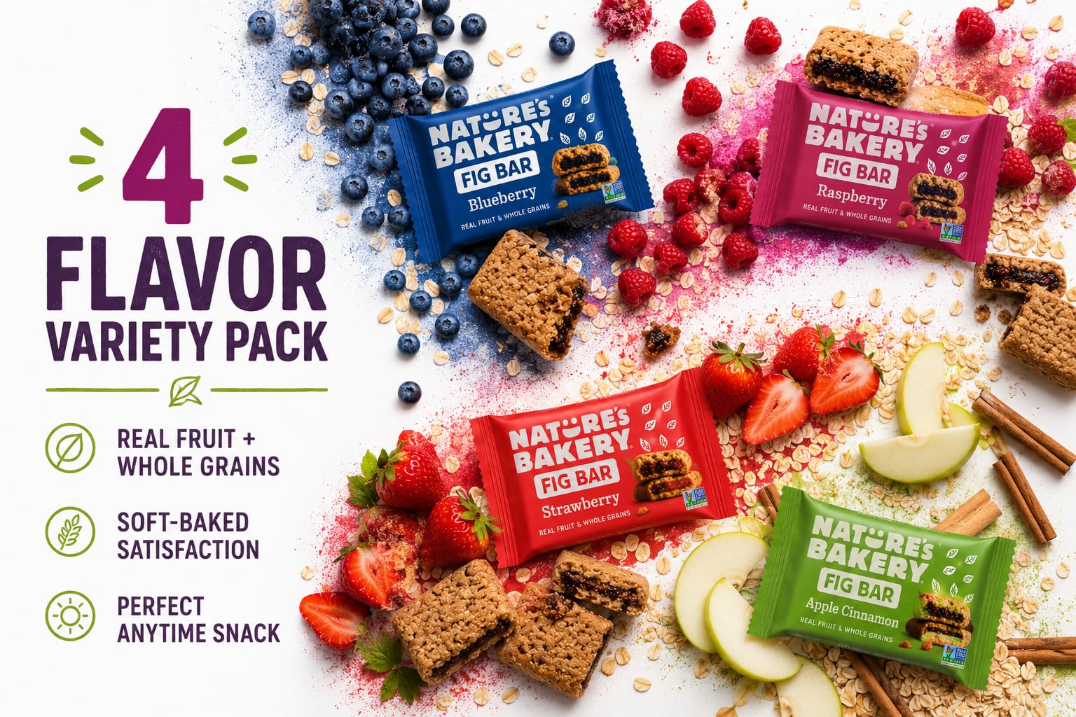 Nature's Bakery Lunchbox-friendly fig bars for school, work, or travel