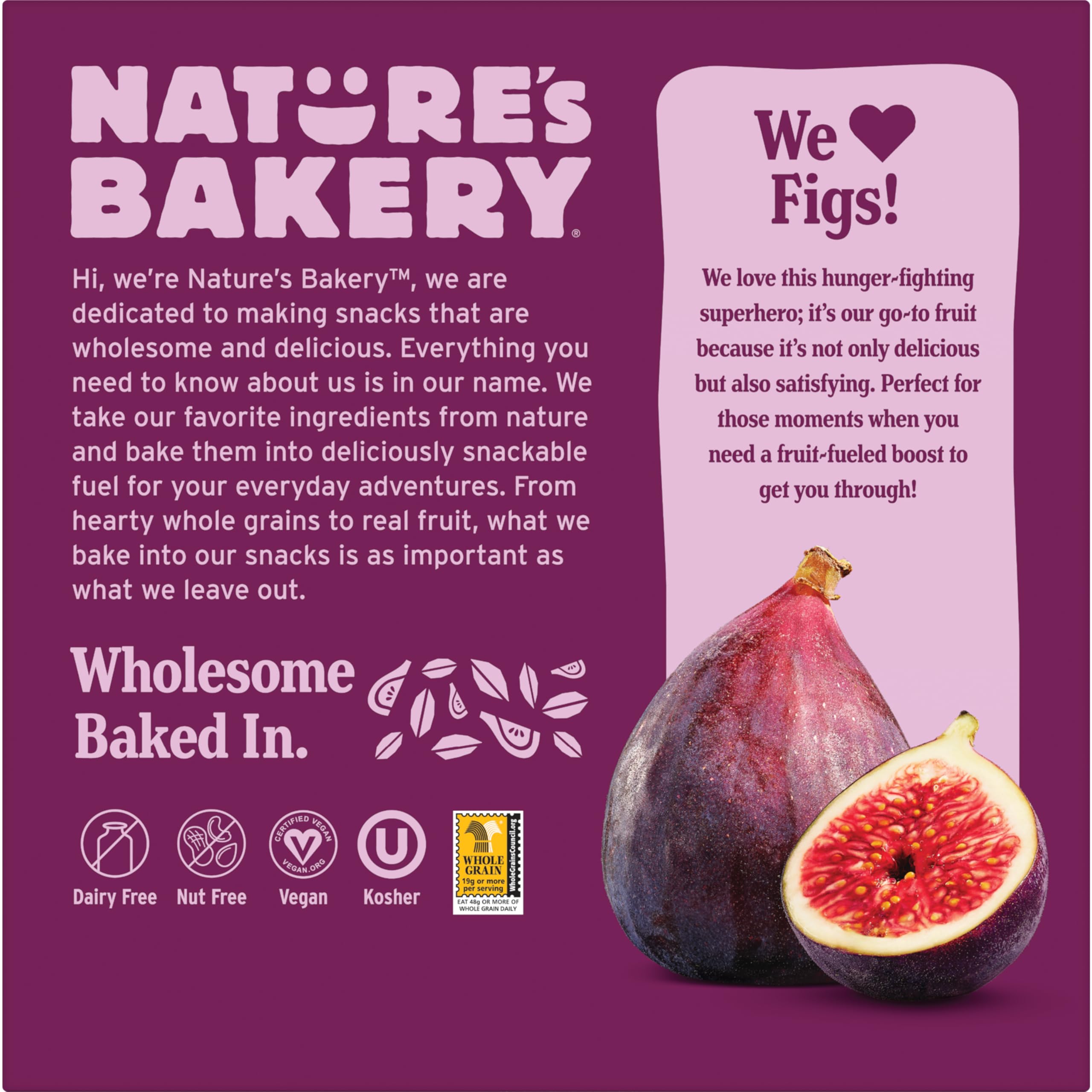 Nature's Bakery Fig Bars on the go for kids' lunches.