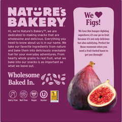 Nature's Bakery Fig Bars on the go for kids' lunches.