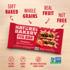 Nature's Bakery Whole Wheat Fig Bars soft-baked texture invites nibbling.