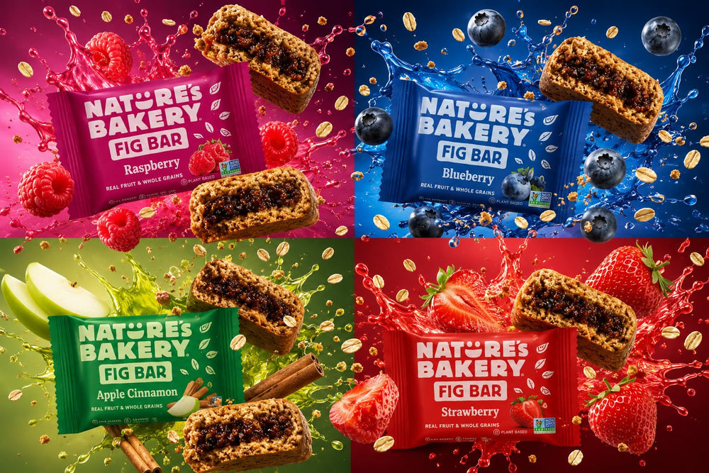 Nature's Bakery Soft-baked texture fig bars highlight for grab-and-go moments