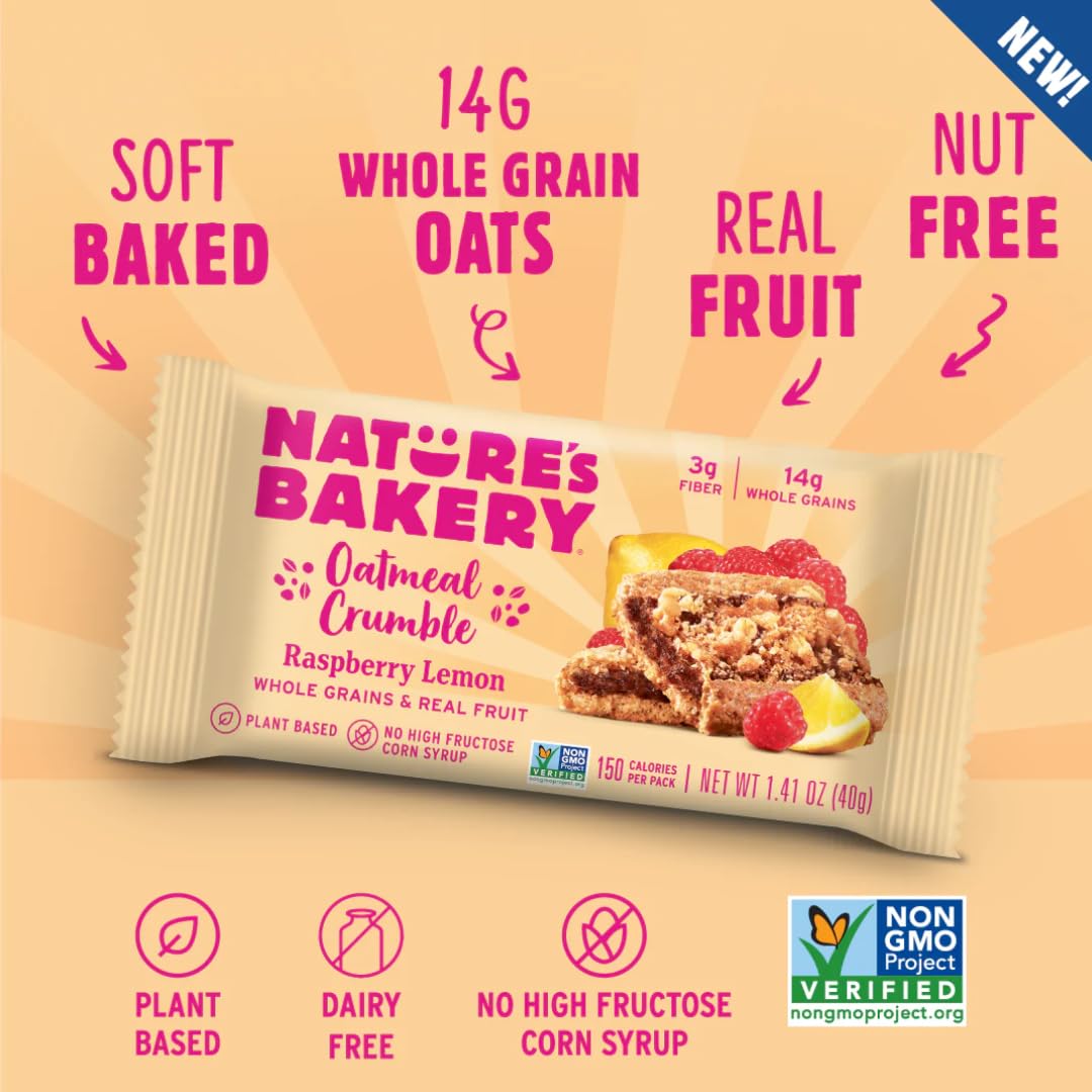 Nature's Bakery fig bars variety pack blueberry flavor, ideal for lunch boxes