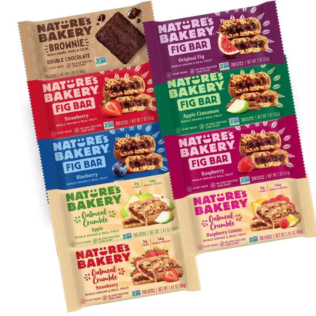 Nature's Bakery fig bars variety pack strawberry flavor, perfect for on-the-go snacking