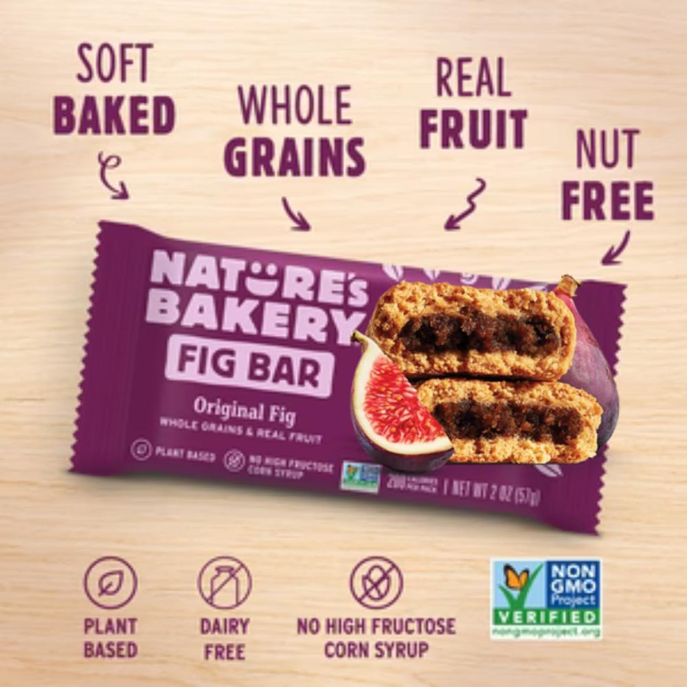 Nature's Bakery oameal crumble strawberry bar, fruity bite for afternoon cravings