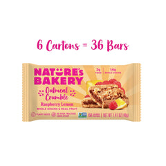 Nature's Bakery Raspberry Lemon Oatmeal Crumble Bars on-the-go snack for busy mornings