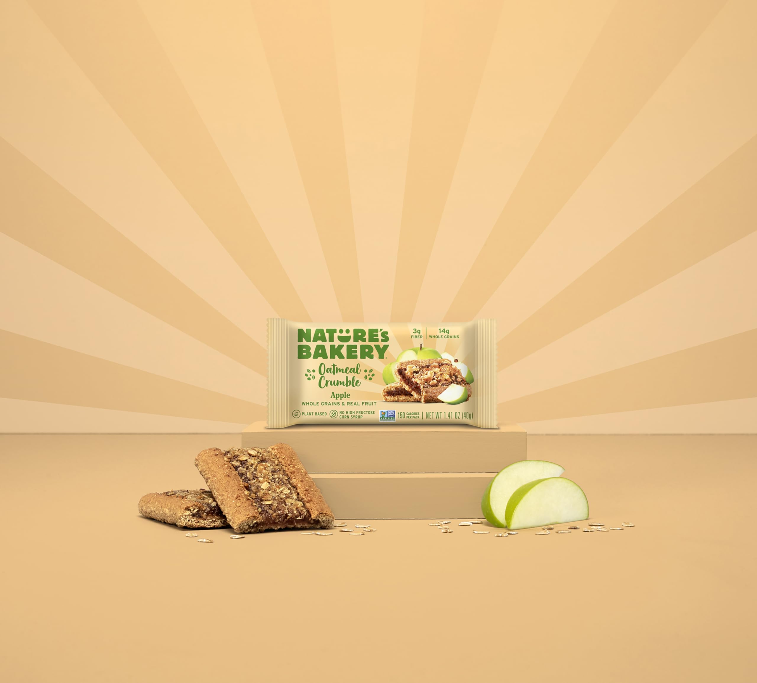 Nature's Bakery packaging showing a six-bar supply for easy snacking.