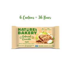 Nature's Bakery Real fruit Apple Bar showcases real fruit filling in a portable snack
