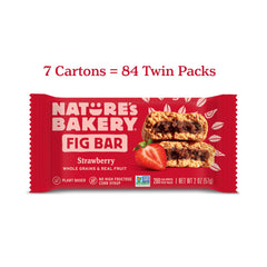 Nature's Bakery Strawberry Fig Bars close-up shows real fruit texture and soft bite.