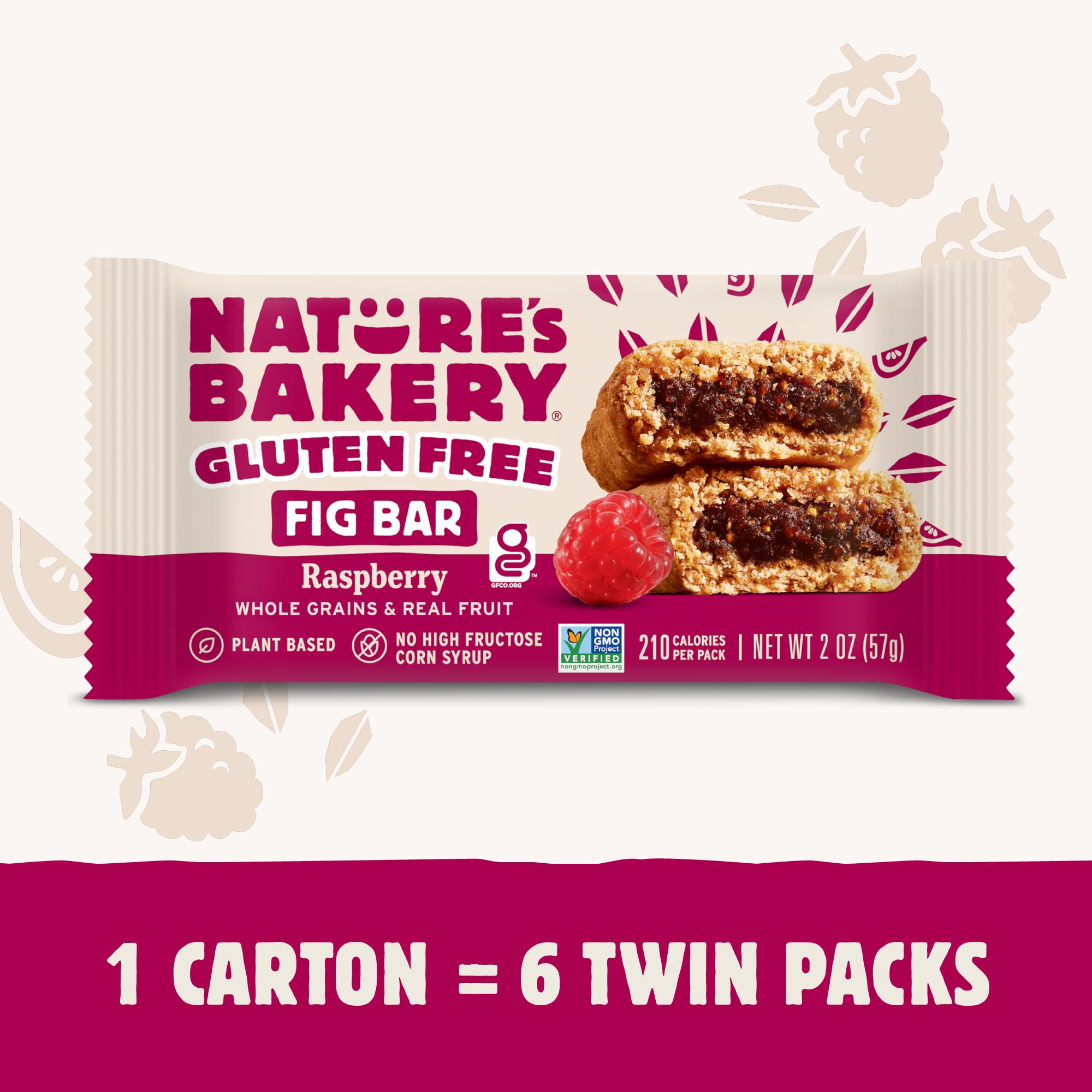 Nature's Bakery twin-pack bars, convenient two-bar portions.