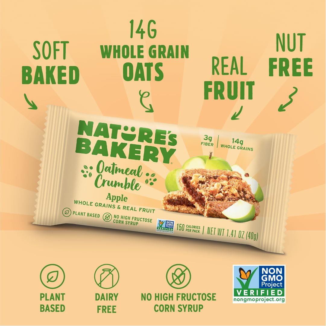 Nature's Bakery vegan-certified label highlights plant-based ingredients.
