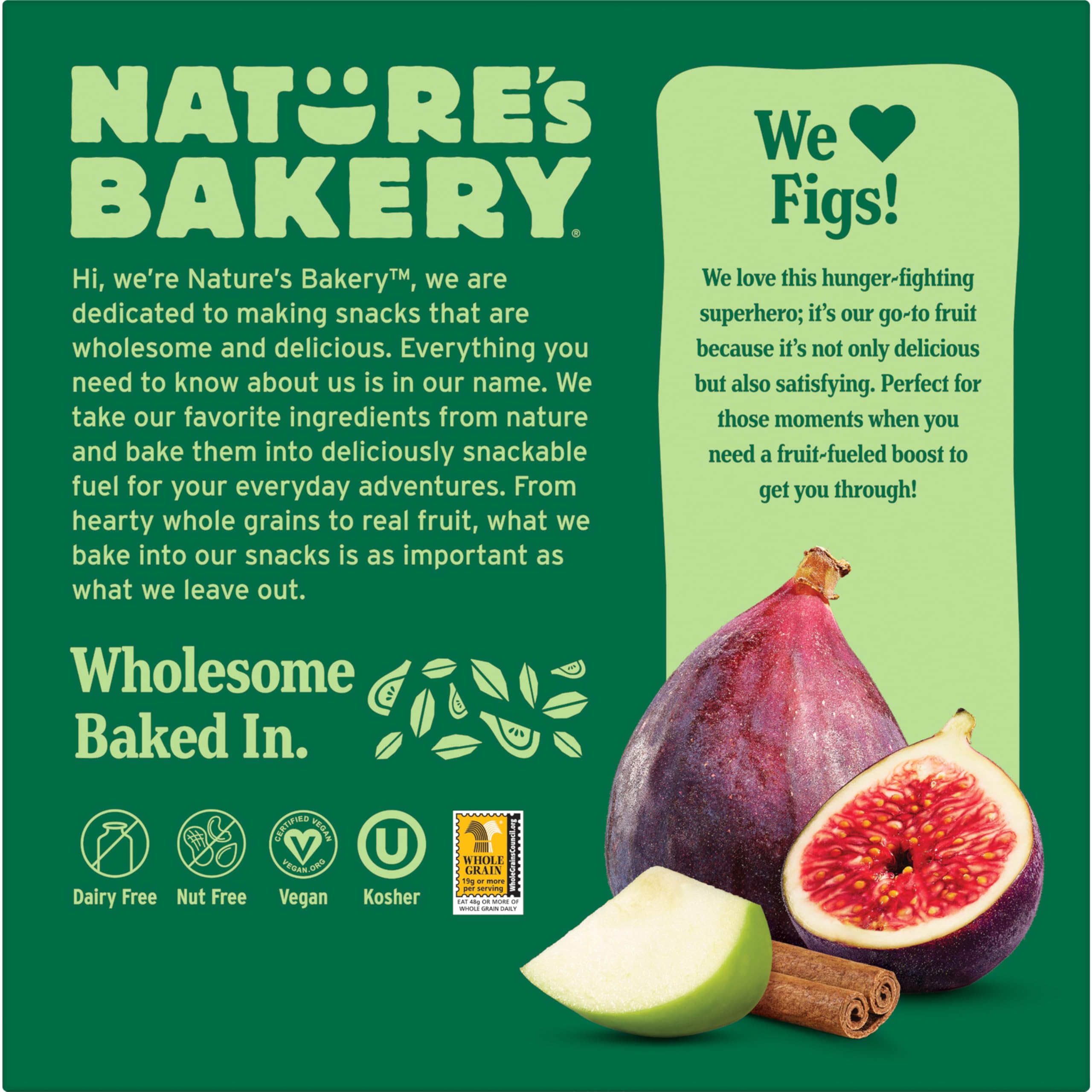 Nature's Bakery vegan plant-based snack bar offers dairy-free satisfaction