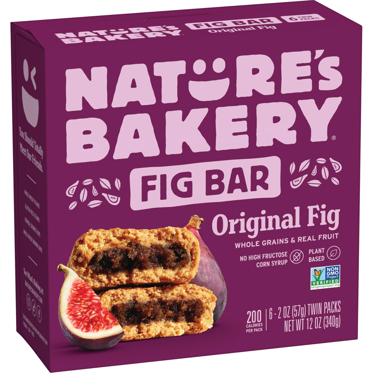 Nature's Bakery Whole Wheat Fig Bars Original Fig pack for on-the-go snacking.