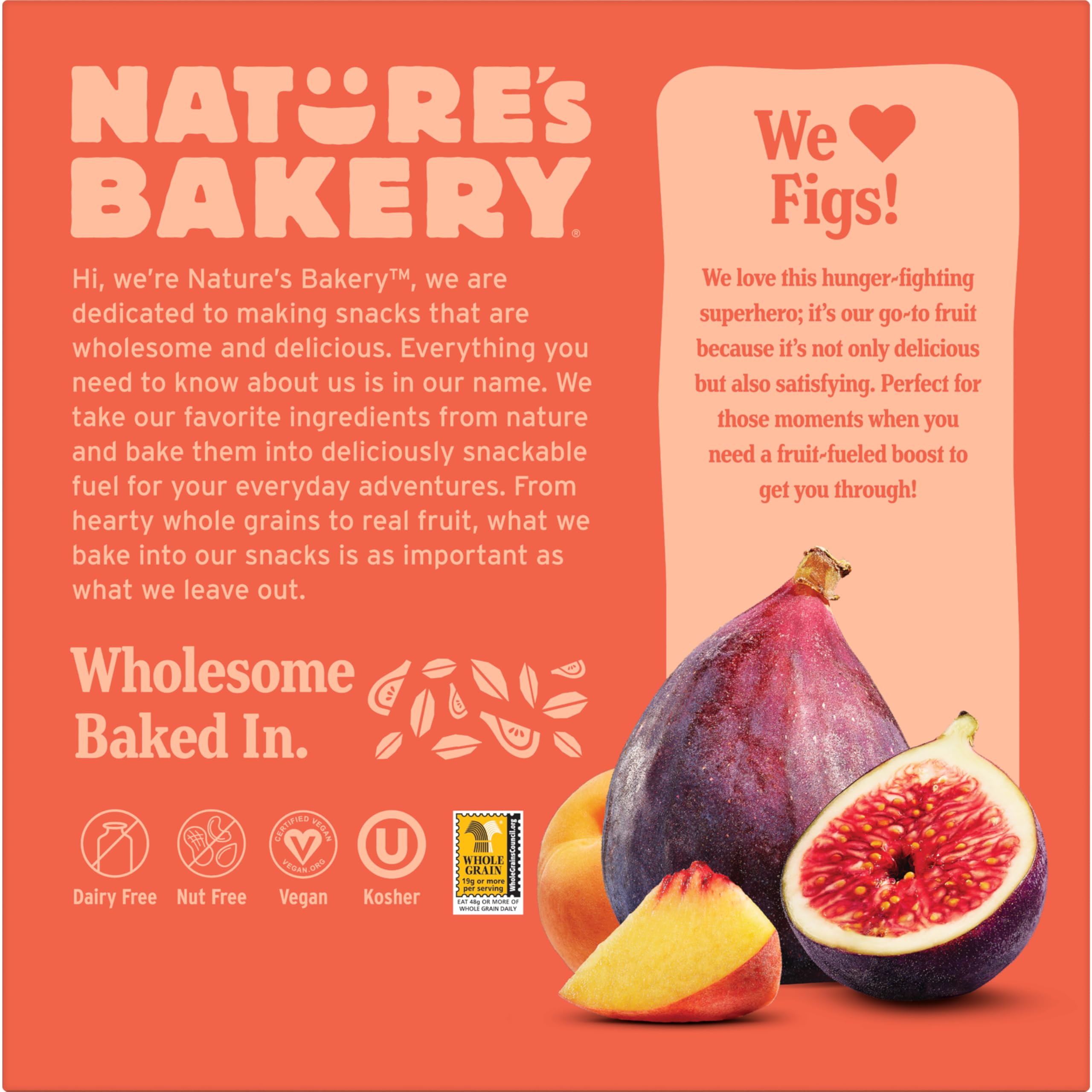 Nature's Bakery Whole Wheat Fig Bars plant-based snack image