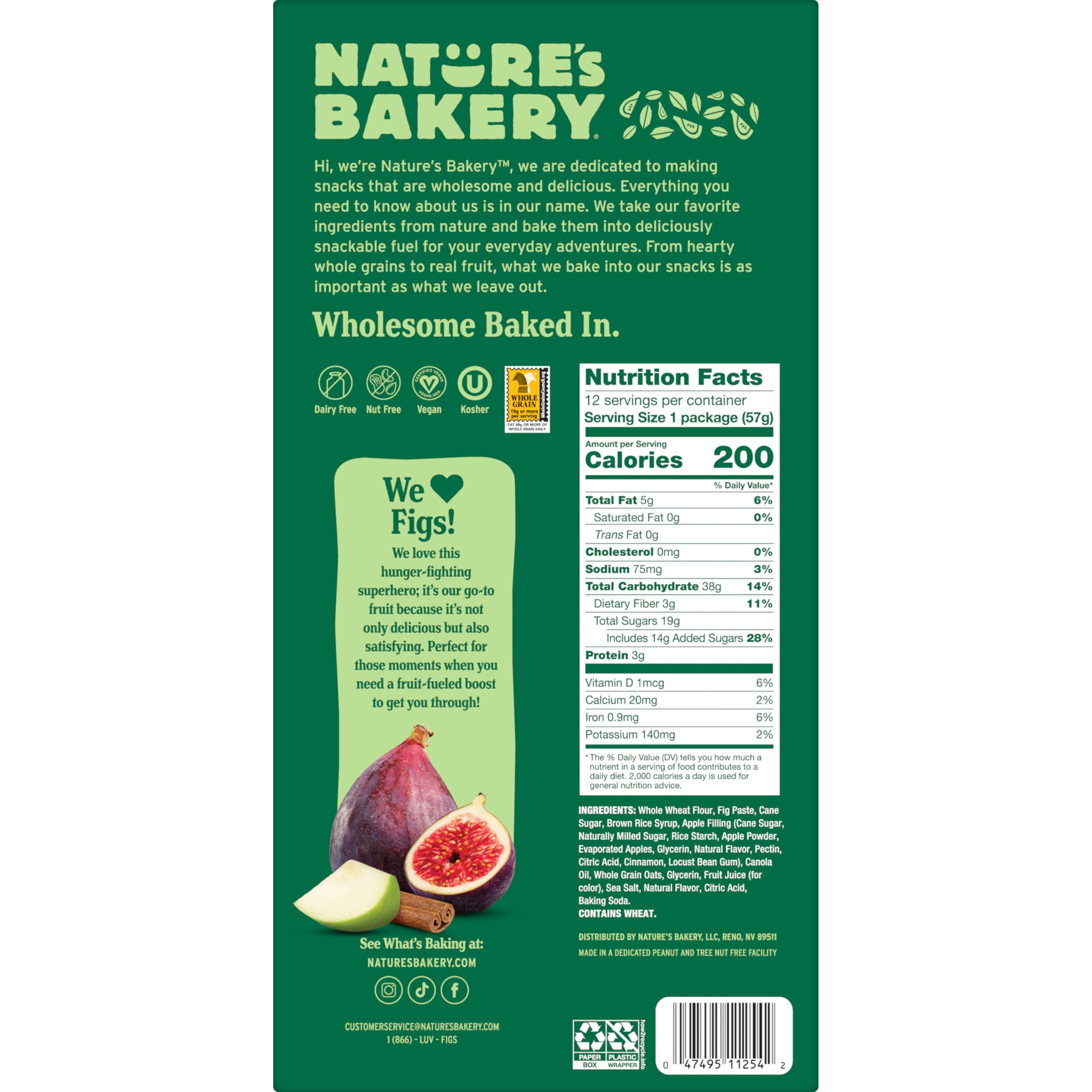 Nature's Bakery Whole Wheat Fig Bars snack-break scene conveys soft-baked texture and family-friendly convenience