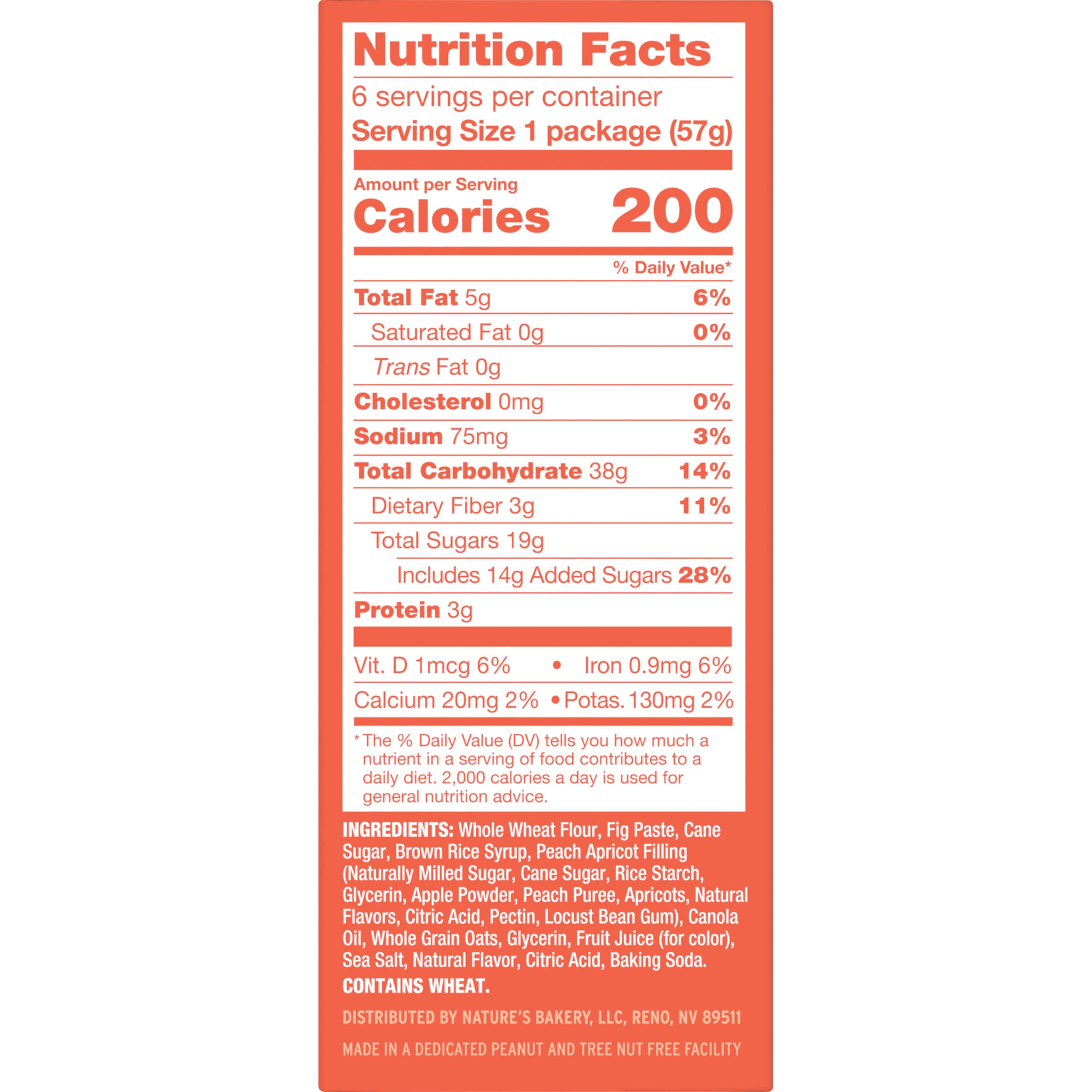 Nature's Bakery Whole Wheat Fig Bars soft baked exterior close-up