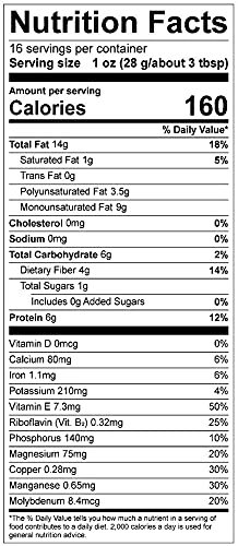 Nature's Eats almonds on shelf highlighting natural, non-GMO, pasteurized quality.
