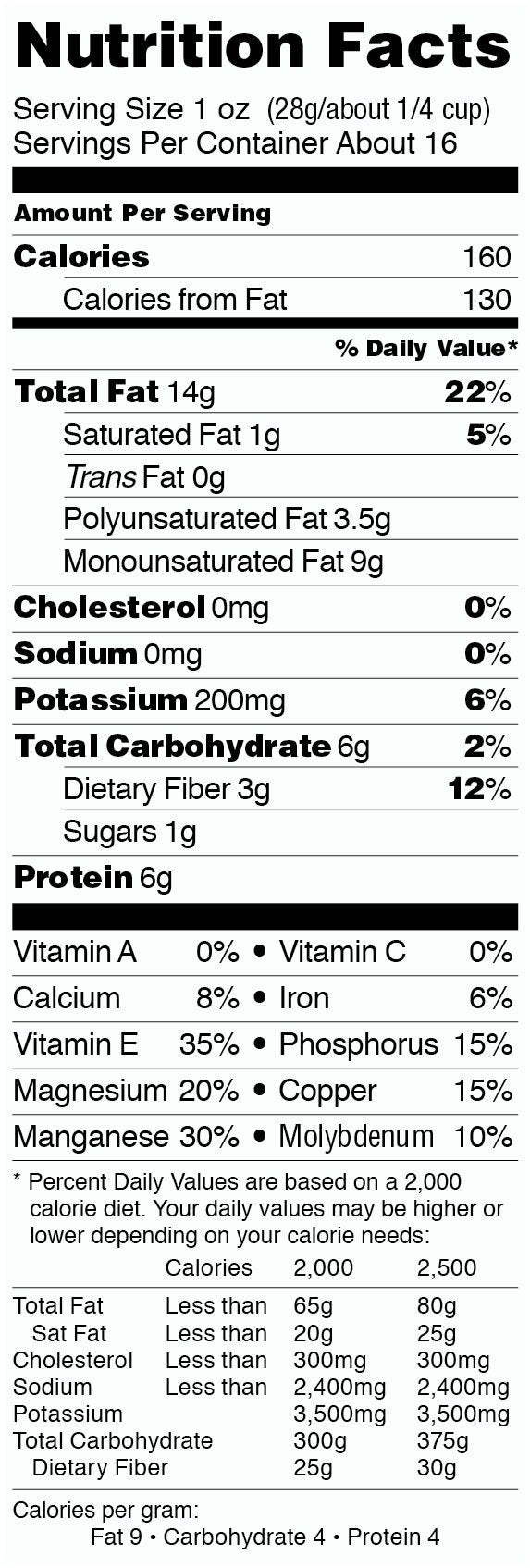 Nature's Eats almonds bowl display, perfect for baking, topping, or snacking