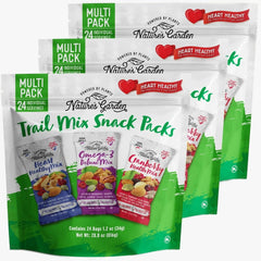 Nature's Garden Healthy Trail Mix Pack 3 bag front for convenient on-the-go snacking.