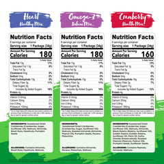 Nature's Garden Healthy Trail Mix Pack 3 closeup ingredients with nuts and berries.