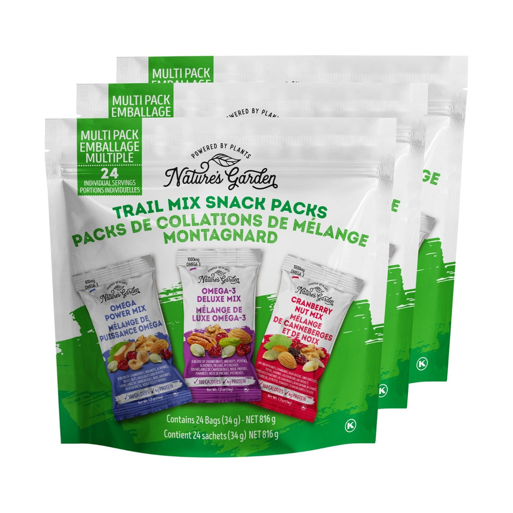 Nature's Garden Healthy Trail Mix Pack 3 single-serving portion ideal for lunchboxes.