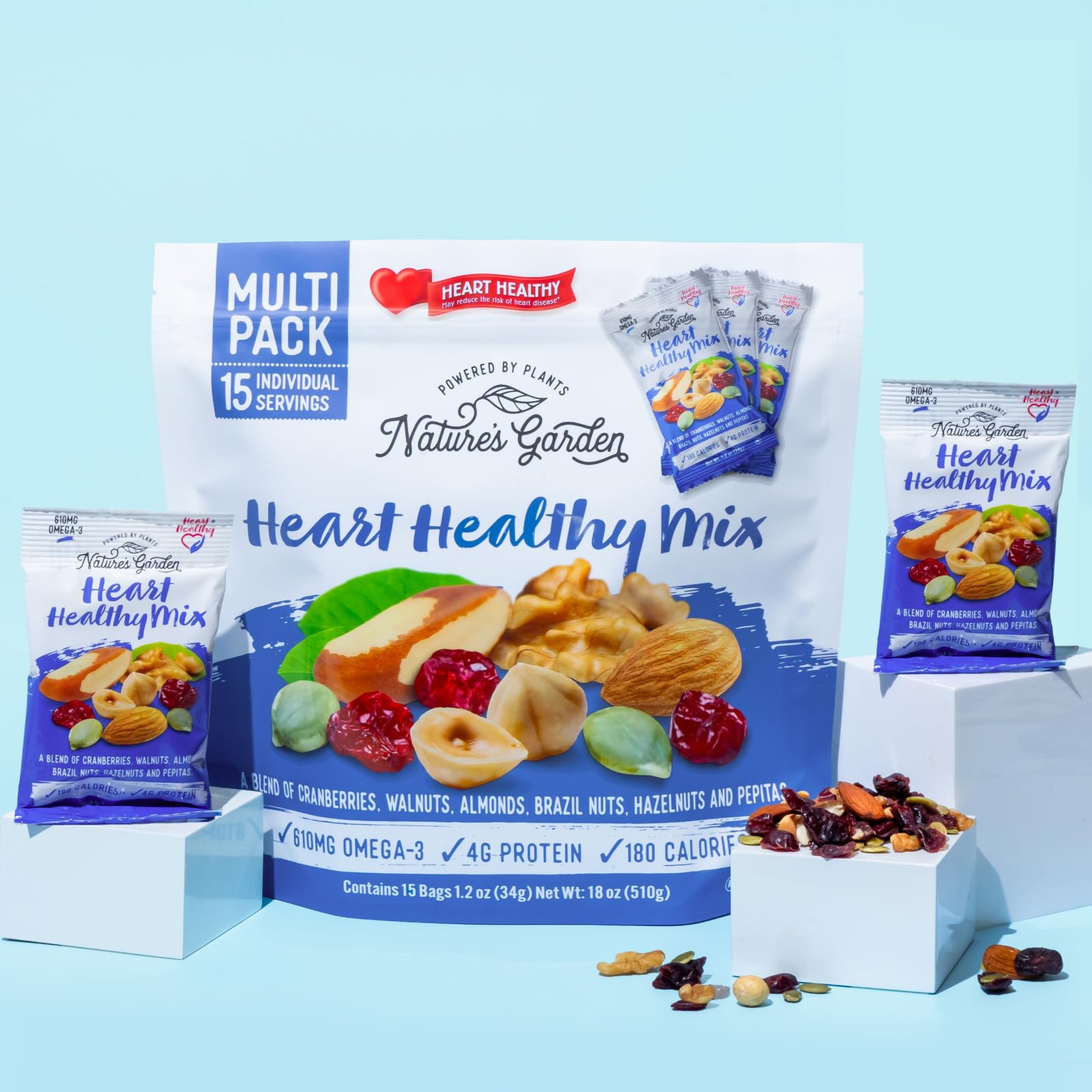 Nature's Garden Heart Healthy Mix served in a bowl for tasting.
