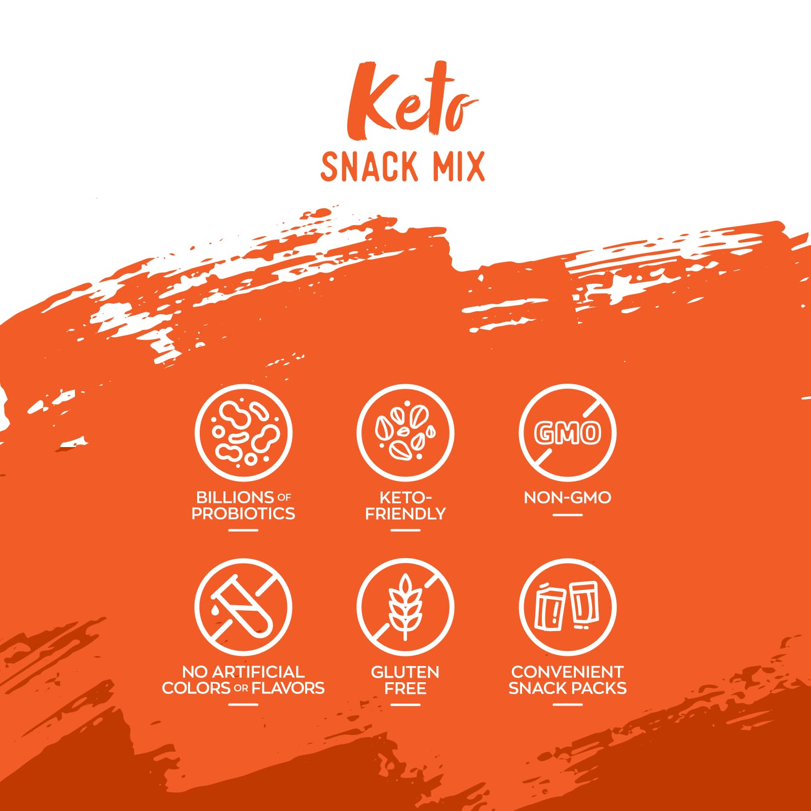 Nature’s Garden Keto Snack Mix mixed nuts closeup illustrating wholesome crunch.