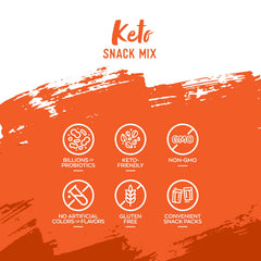 Nature’s Garden Keto Snack Mix mixed nuts closeup illustrating wholesome crunch.