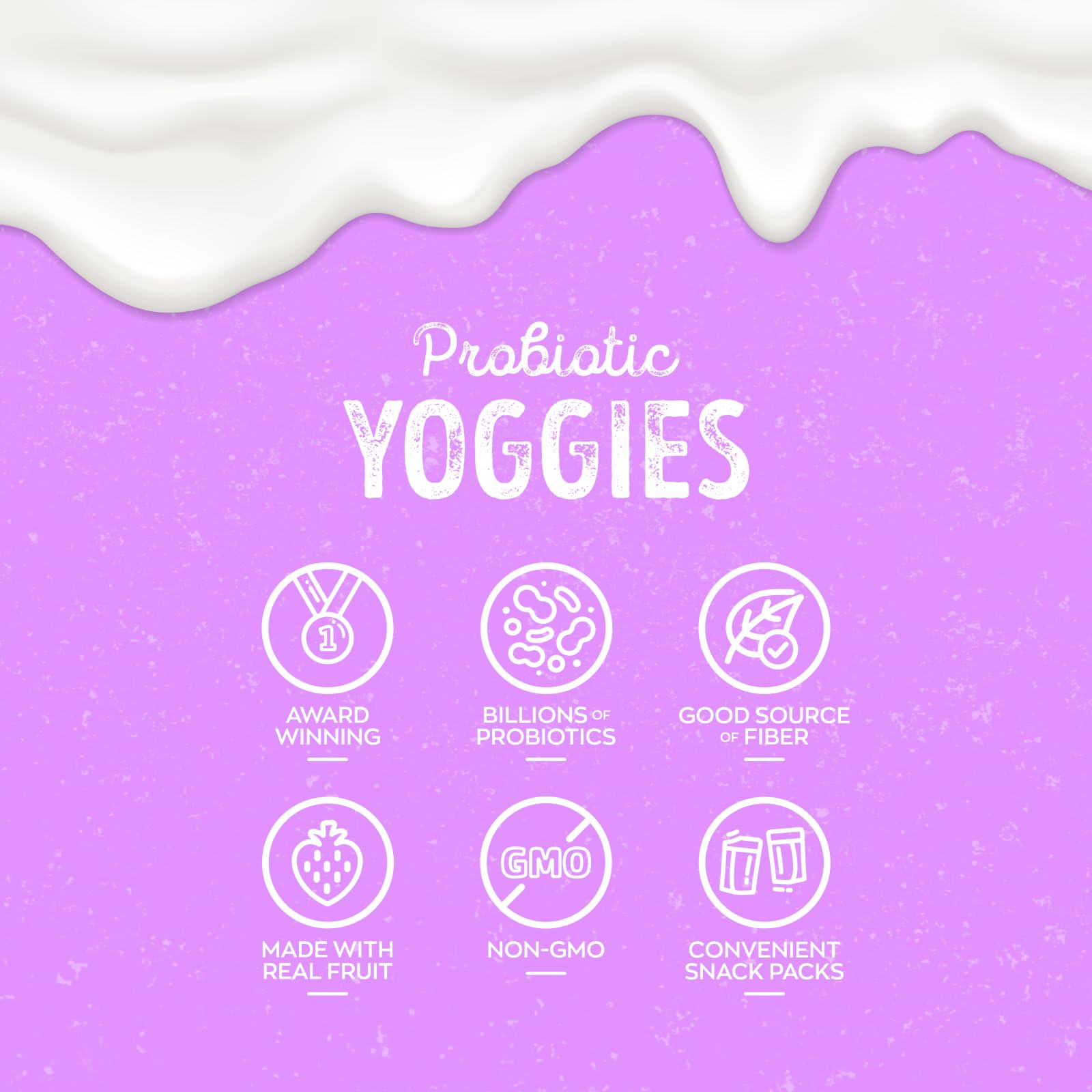 Nature's Garden Yoggies 30-pack 0.7oz portions ideal for travel.