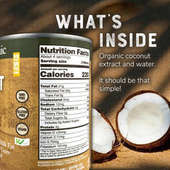 Nature's Greatest Foods coconut cream jar close-up highlighting smooth unsweetened richness.