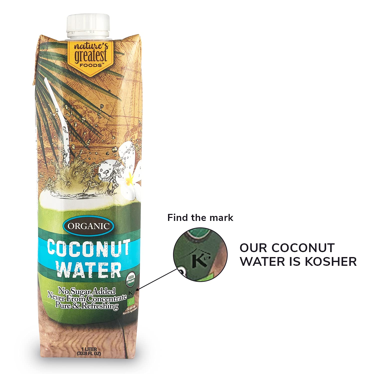 A tropical aroma and light sweetness promise during pouring from Nature's Greatest Foods bottle