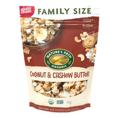 Nature's Path Coconut & Cashew Butter Granola clusters offer a crunchy breakfast start