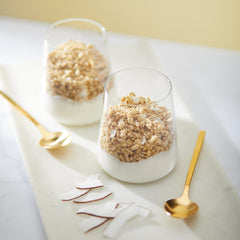 Nature's Path Coconut Chia Granola with a vanilla hint offering natural flavor boost for bowls