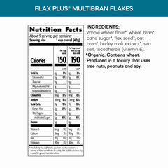 Pouring Nature's Path Flax Plus Multibran into a bowl for a fiber-rich morning.