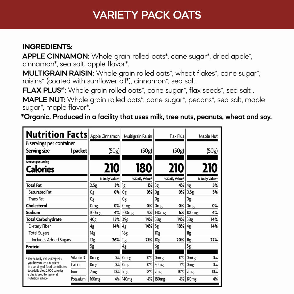 Nature's Path Flax Plus single-serve packet adds fiber to a fast morning.