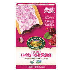 Nature's Path Frosted Cherry Pomegranate pastries box, convenient breakfast option.