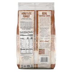 Nature's Path Heritage Flakes milk pour, nutty crunch meets wholesome breakfast.