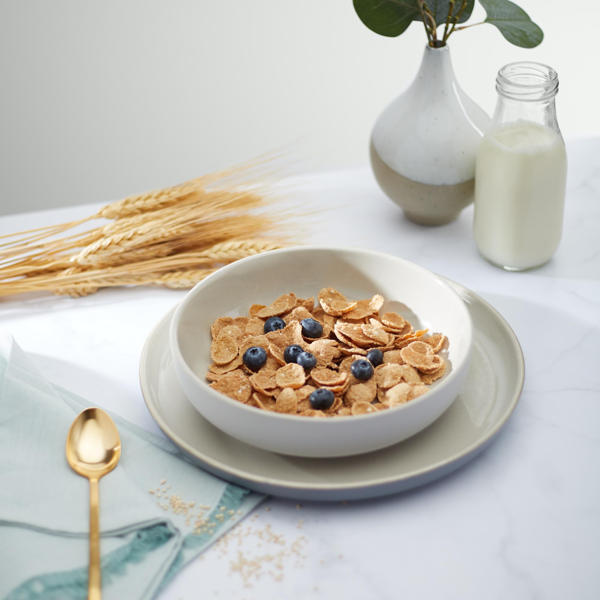 Heritage Flakes served with yogurt and fruit topping