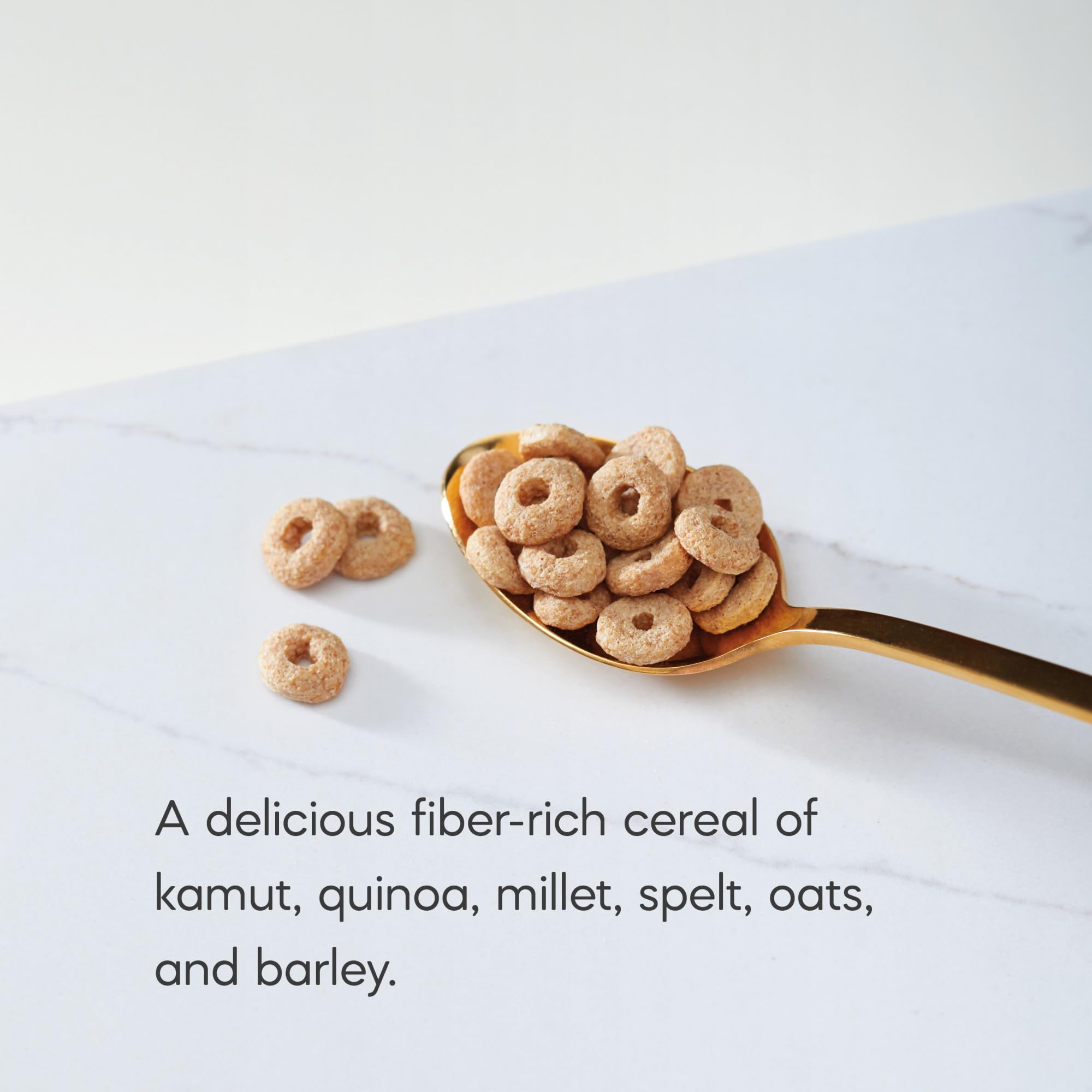 Close-up of Heritage O's grains showing six ancient grains
