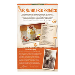Nature's Path Homestyle Instant Oatmeal box with gluten-free and non-GMO labels visible.