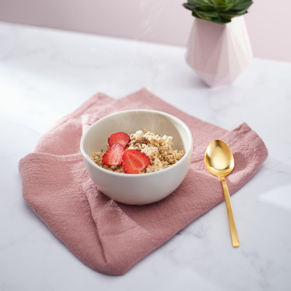 Nature's Path Instant Oatmeal ingredients label with organic and non-GMO ingredients