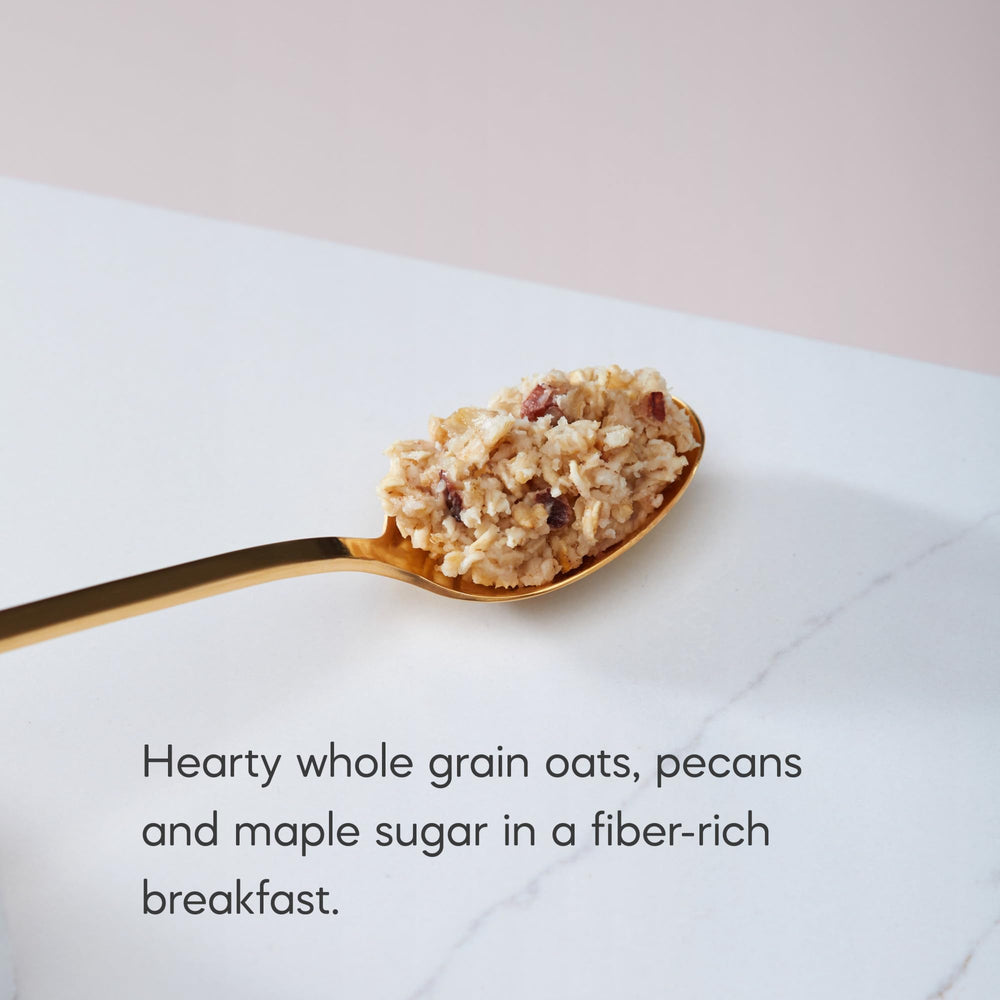 Nature's Path Maple Nut Instant Oatmeal organic and non-GMO ingredients label