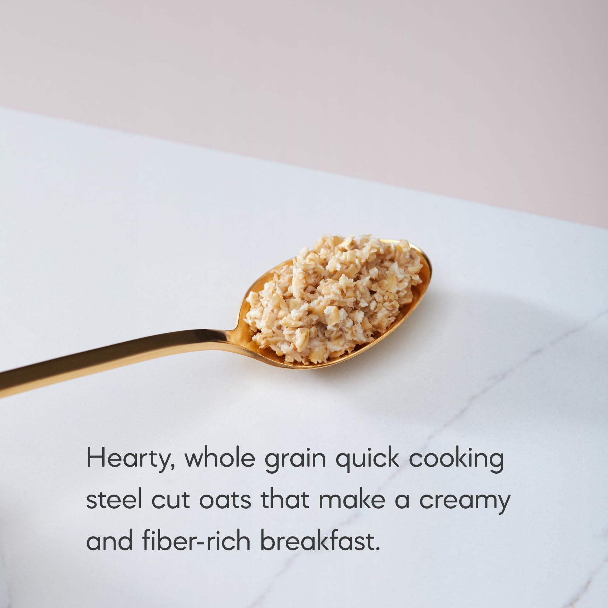 Nature's Path oats nutrition panel highlights high fiber and protein.