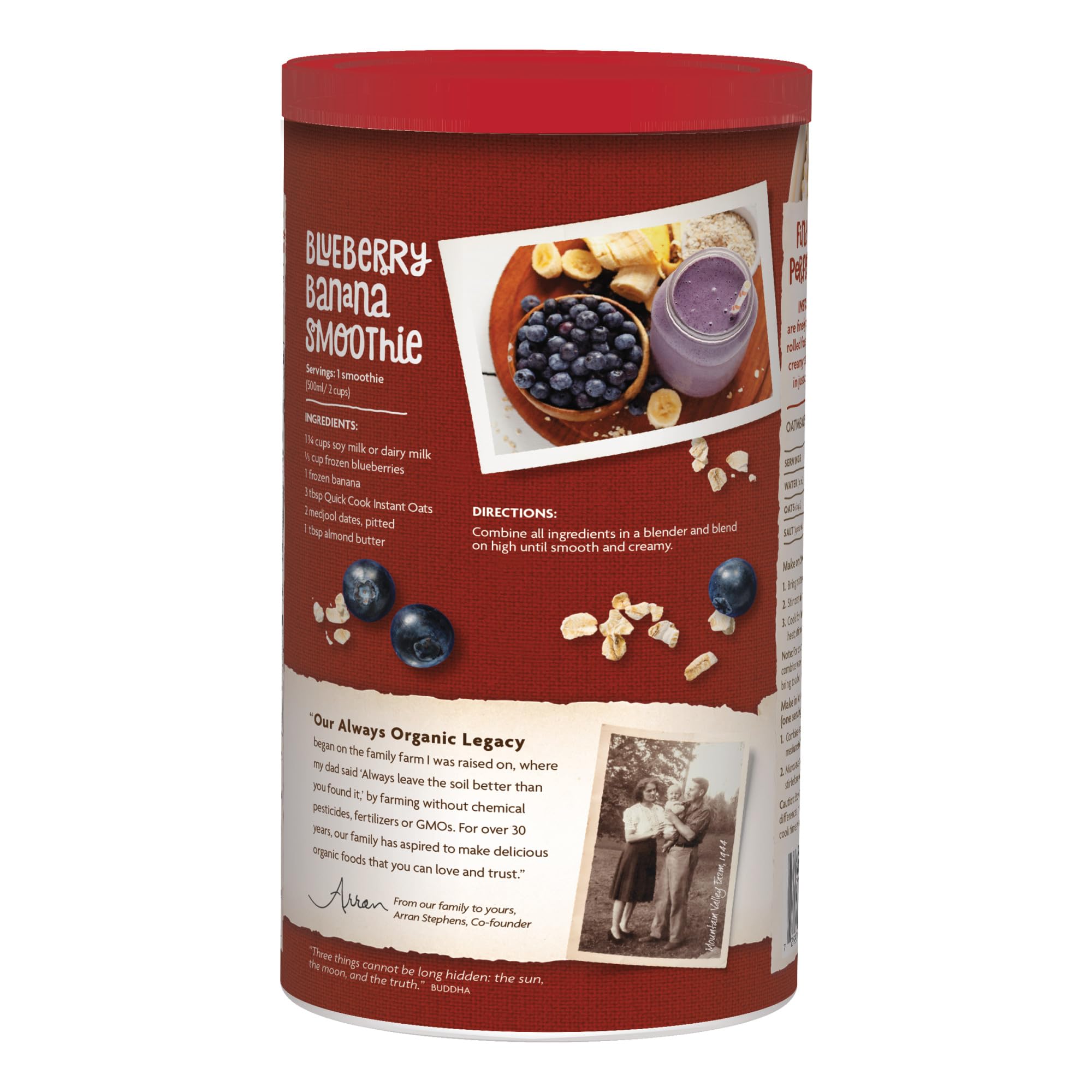 Nature's Path oatmeal bowl steaming with a creamy breakfast.