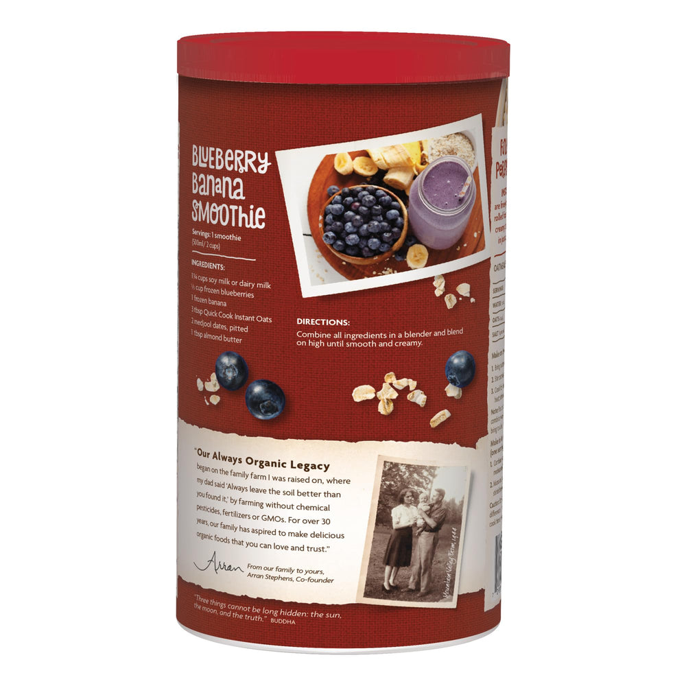 Nature's Path oatmeal bowl steaming with a creamy breakfast.