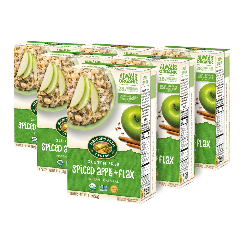 Nature's Path organic dried apple pieces add natural sweetness and texture.
