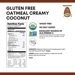 Nature's Path Qi'a Creamy Coconut oats in a steaming bowl, cozy breakfast.