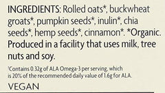Qia ingredients: chia seeds, buckwheat, hemp in a wholesome mix